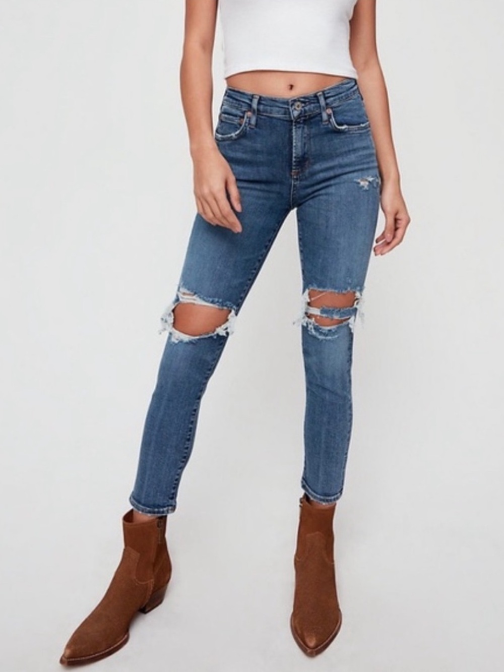 Agolde Sophie High Rise Skinny Crop - Size 25